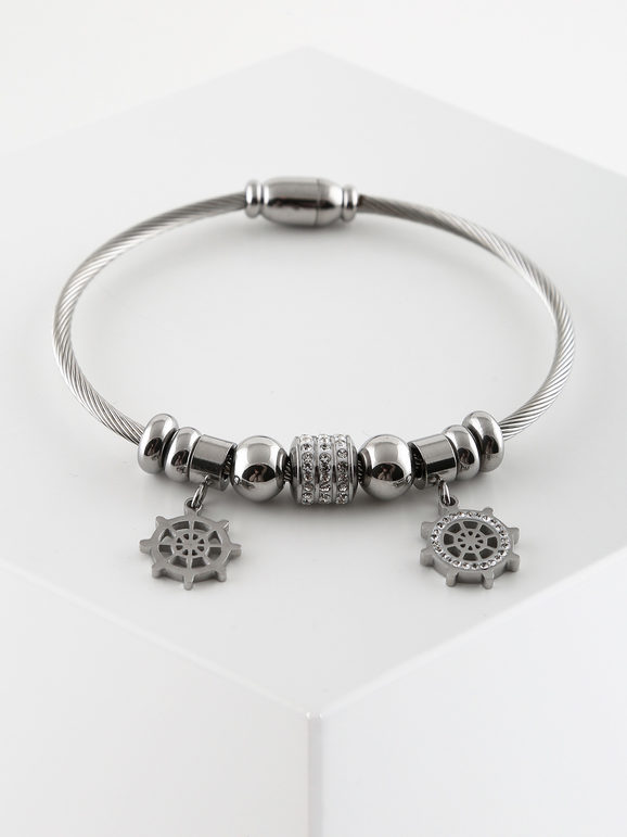 Bracciale donna con charm argento