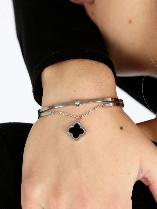 Bracciale rigido donna con pendente