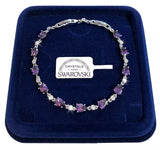Bracciale Tennis Goccia oro bianco Donna, braccialetto cristalli