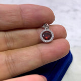 Collana Punto Luce Rosso oro Bianco 18k con Cristalli Swarovski