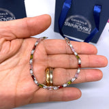 Bracciale Tennis oro Bianco con Cristalli