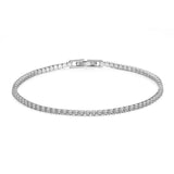 Bracciale Tennis oro argento cristalli