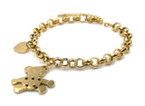 Bracciale da donna braccialetto con cuore orso orsetto