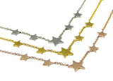 Collana da donna girocollo con stelle stelline