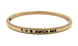 Bracciale rigido con scritta