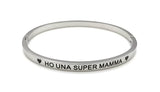 Bracciale rigido con scritta amore