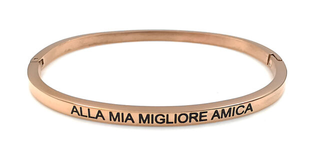 Bracciale rigido con scritta