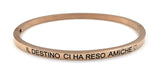 Bracciale rigido con scritta