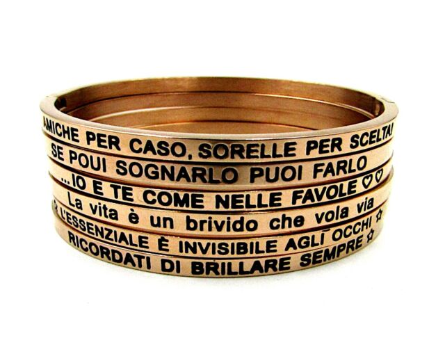 Bracciale rigido con scritta