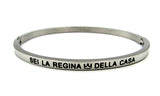 Bracciale rigido con scritta amore