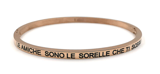 Bracciale rigido con scritta