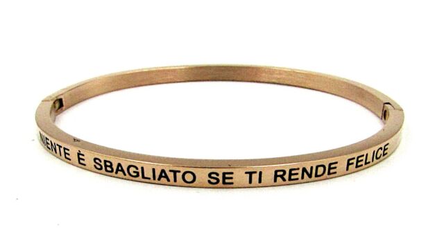 Bracciale rigido con scritta