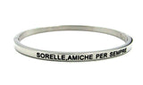 Bracciale rigido con scritta amore