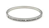 Bracciale rigido con scritta amore