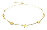 Collana donna con stelle girocollo