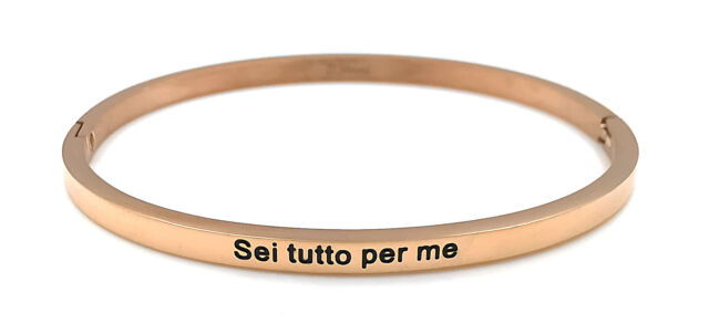 Bracciale rigido con scritta