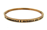 Bracciale rigido con scritta