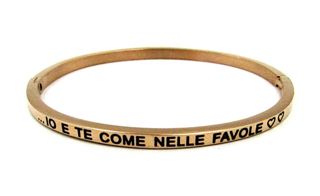 Bracciale rigido con scritta