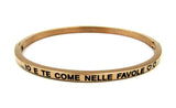 Bracciale rigido con scritta