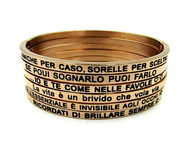 Bracciale rigido con scritta