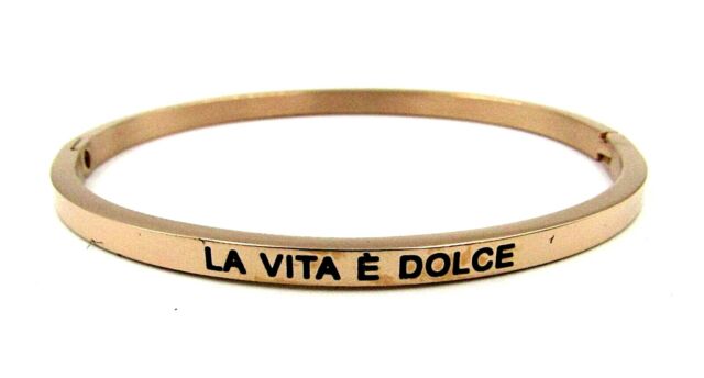 Bracciale rigido con scritta