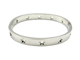 Bracciale donna braccialetto rigido con stelle