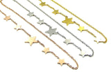 Collana da donna girocollo con stelle stelline