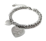 Bracciale da donna con cuore scritta