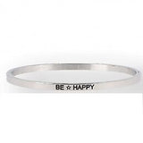 Bracciale con scritta frase rigido apribile