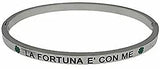 Bracciale con scritta frase rigido apribile