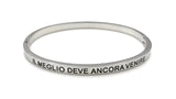 Bracciale rigido con scritta amore