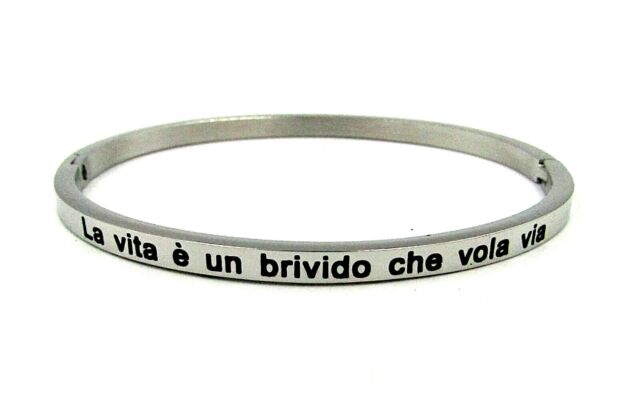 Bracciale rigido con scritta amore