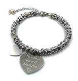 Bracciale da donna con cuore scritta