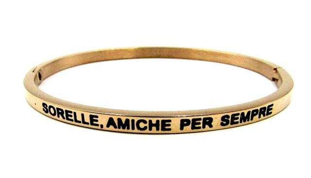 Bracciale rigido con scritta