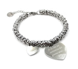 Bracciale da donna con cuore scritta