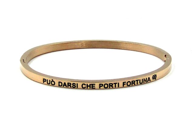 Bracciale rigido con scritta