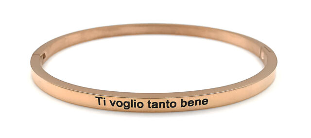 Bracciale rigido con scritta