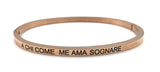 Bracciale rigido con scritta