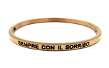 Bracciale rigido con scritta