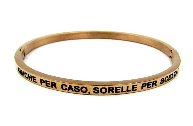 Bracciale rigido con scritta