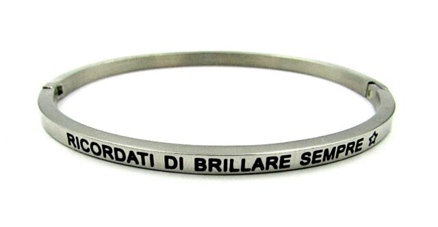 Bracciale rigido con scritta amore