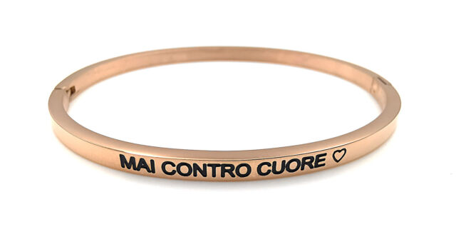 Bracciale rigido con scritta