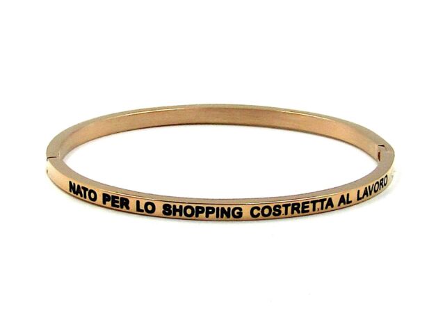 Bracciale rigido con scritta