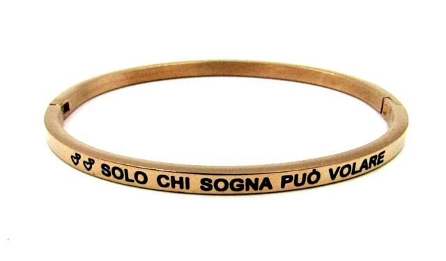 Bracciale rigido con scritta