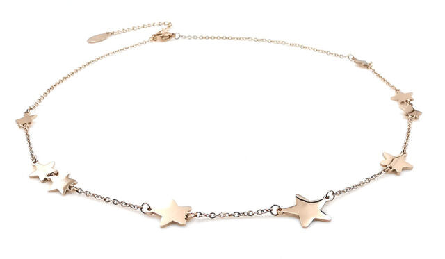 Collana donna con stelle girocollo