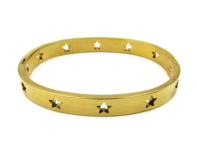 Bracciale donna braccialetto rigido con stelle