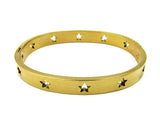 Bracciale donna braccialetto rigido con stelle