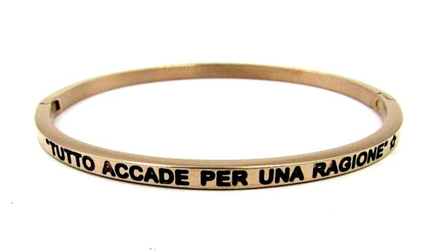 Bracciale rigido con scritta